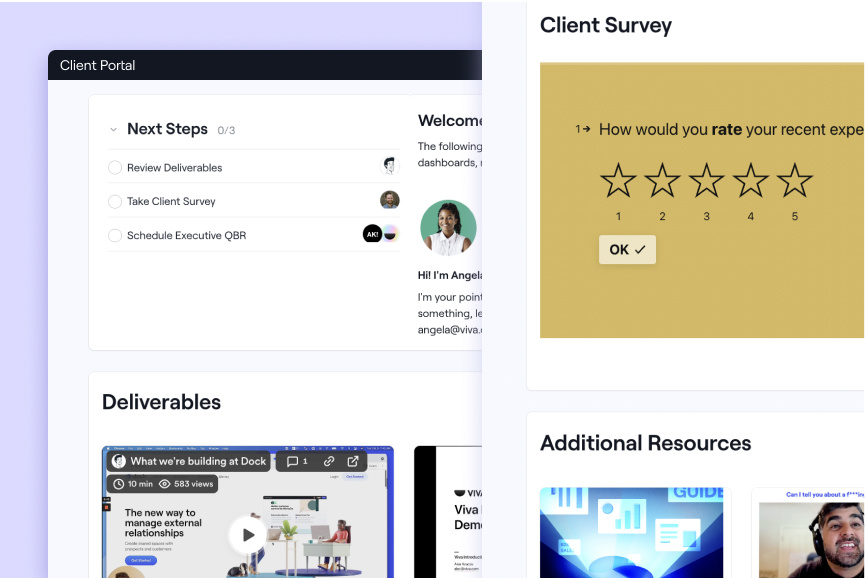 best client portal - dock