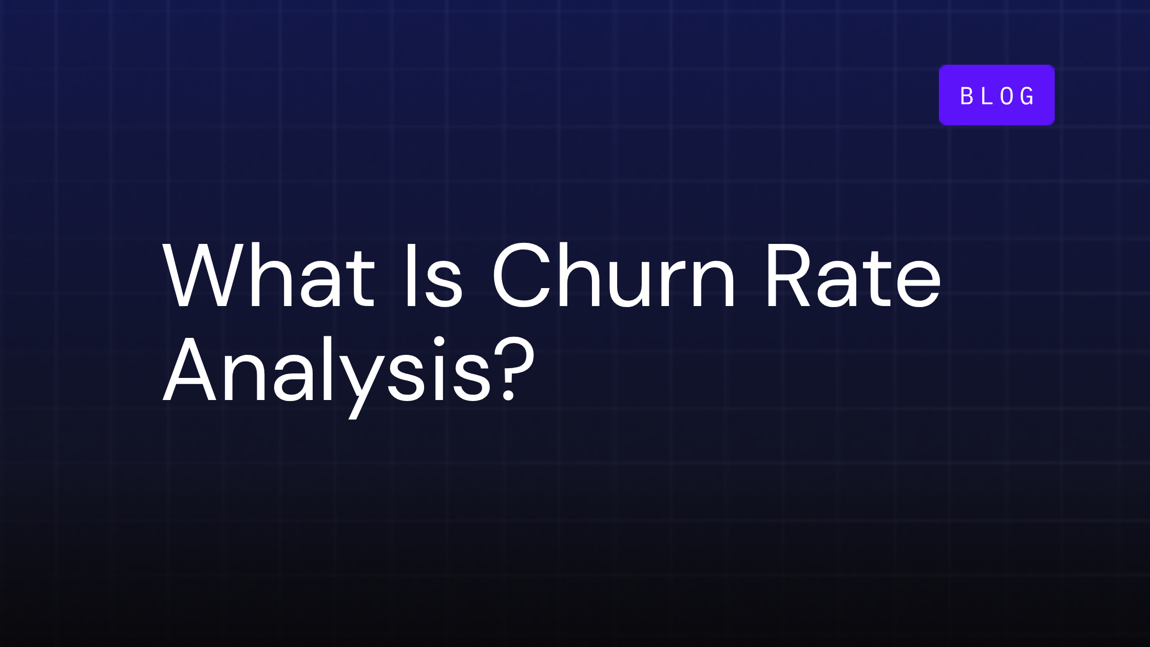 what is churn rate analysis?